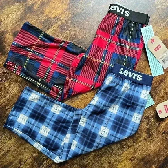 BUNDLE: Levi’s boys pajama bottoms, pants. Size: 4 - Picture 1 of 15